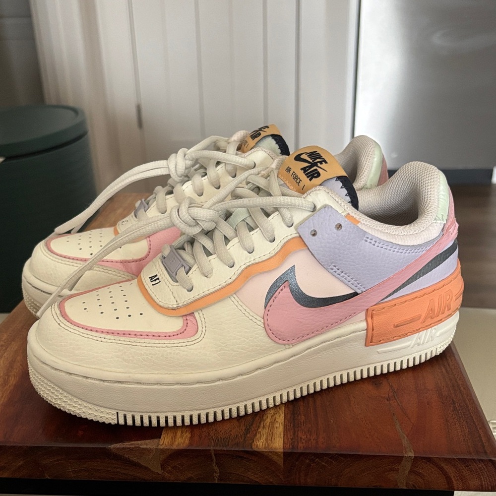 Nike Air Force 1 Pastel Multi-Color Low-Top Sneakers